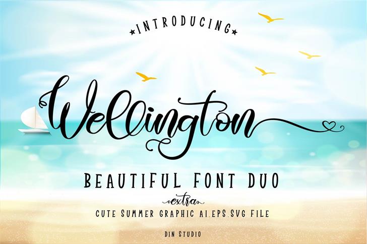 Wellington Regular font插图