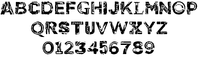 CF Cyborg PERSONAL USE font插图1