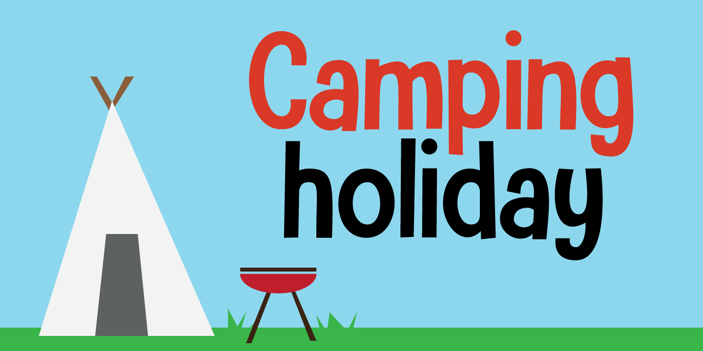 Camping Holiday Font Family插图