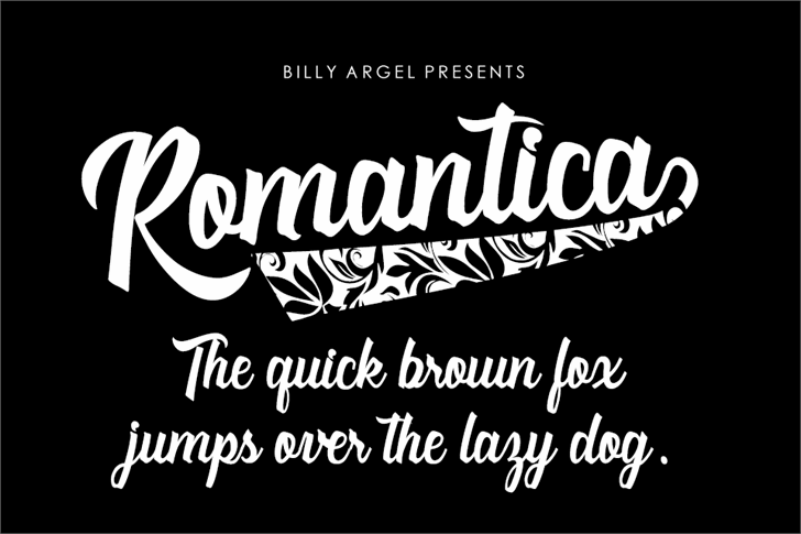 Romantica Personal Use font插图