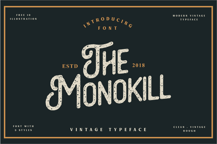 The Monokill  font插图