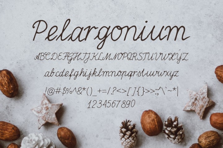 Pelargonium Font插图1