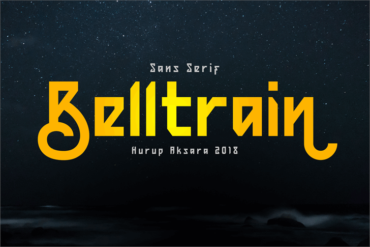 Belltrain Regular font插图