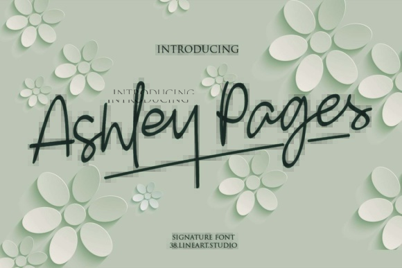 Ashley Pages Font插图1