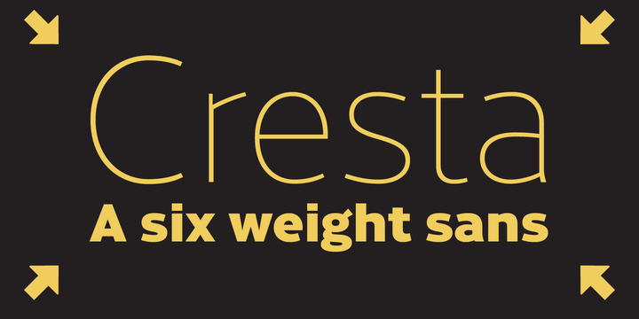 Cresta Font Family插图