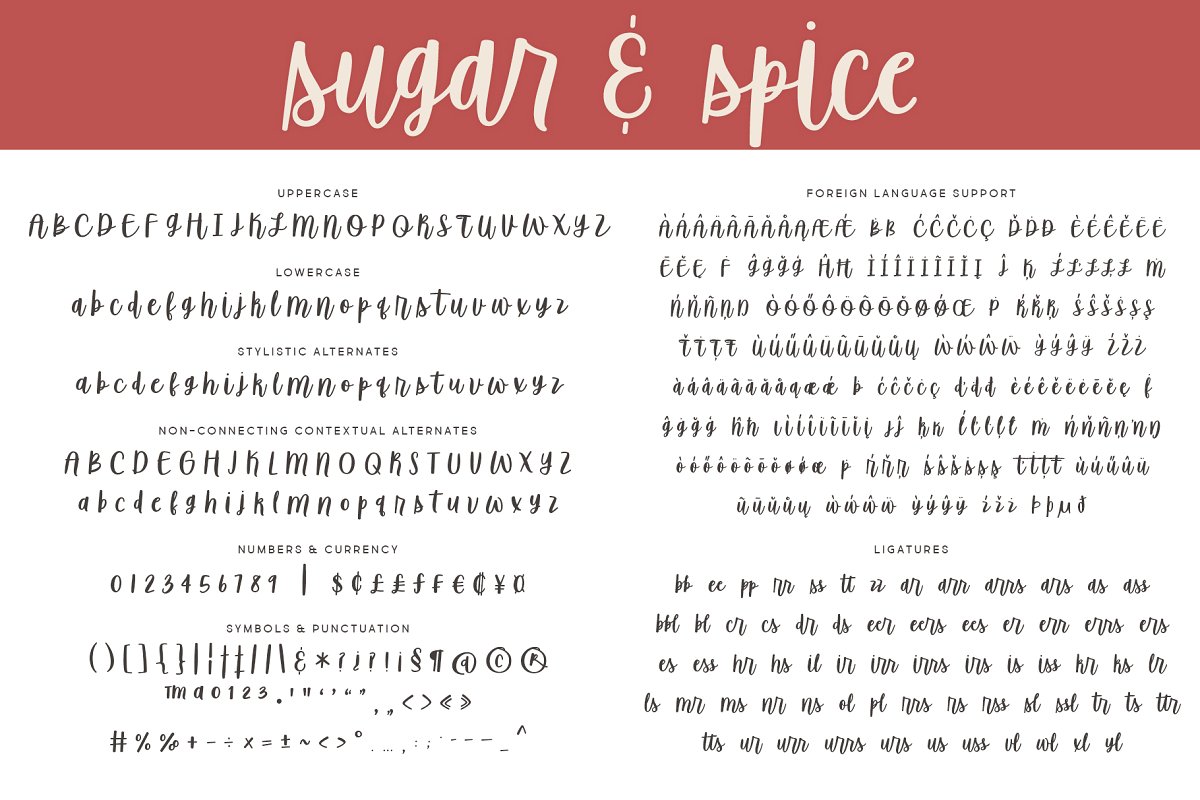 Sugar & Spice Font Duo插图1