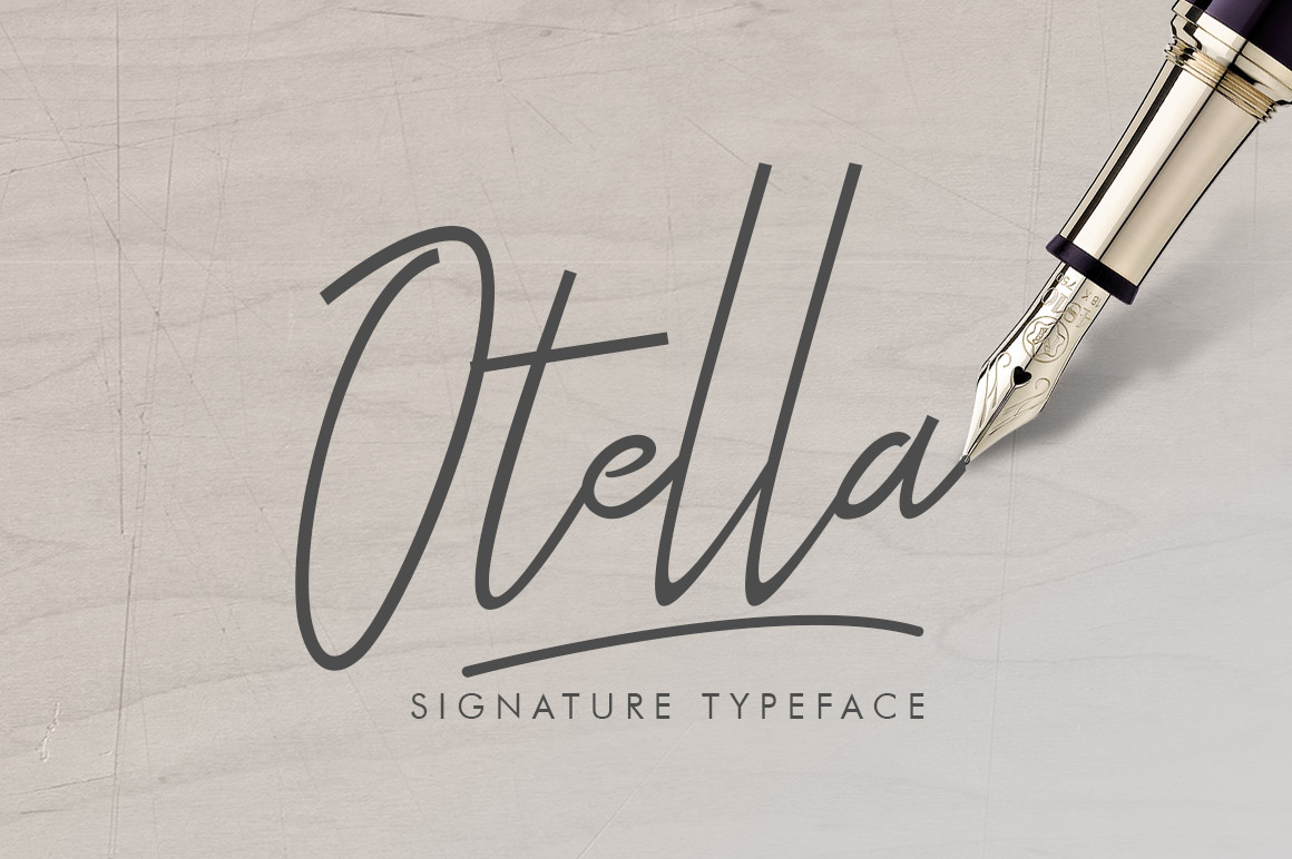 Otella Signature Font插图