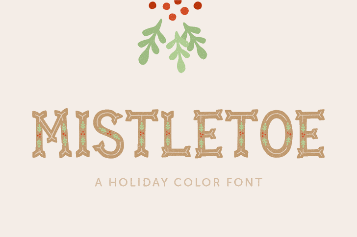 Mistletoe font插图