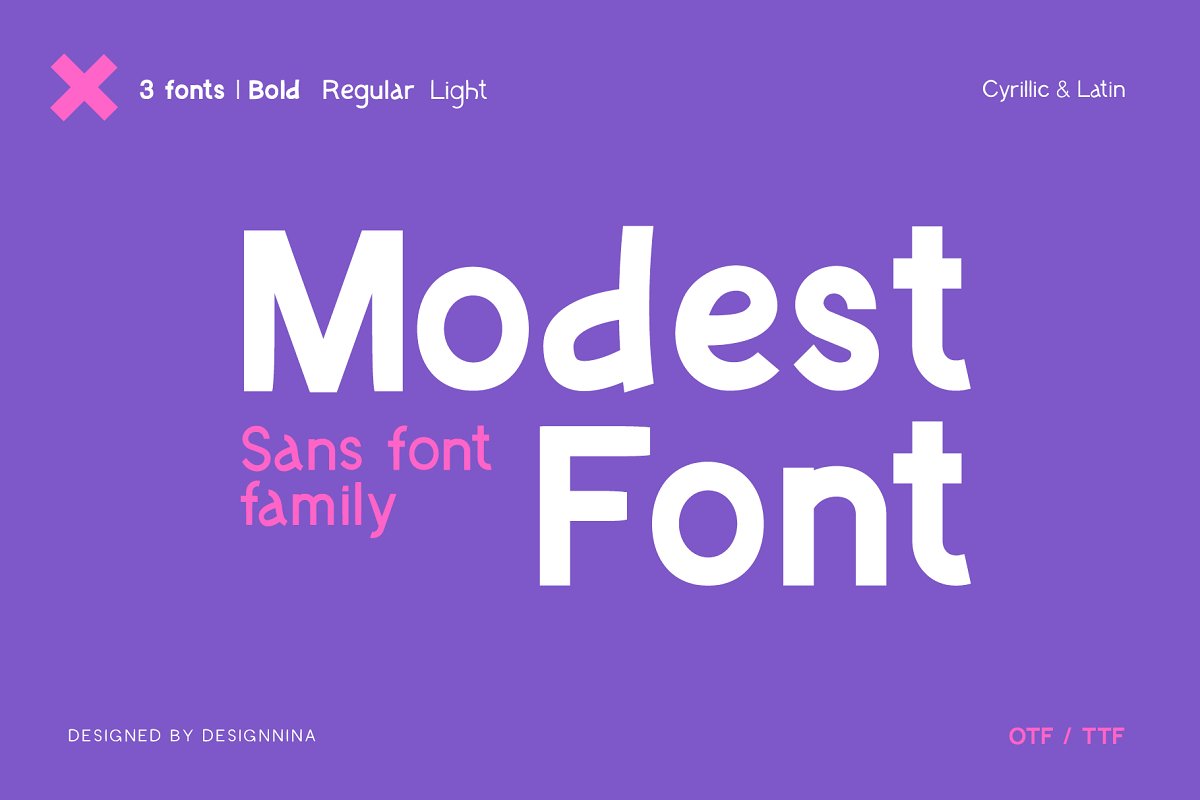 ModestFont — Sans Font插图