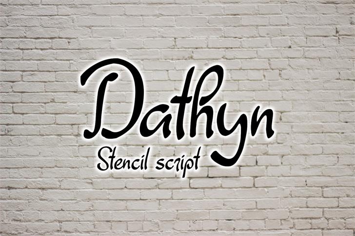 Dathyn font插图