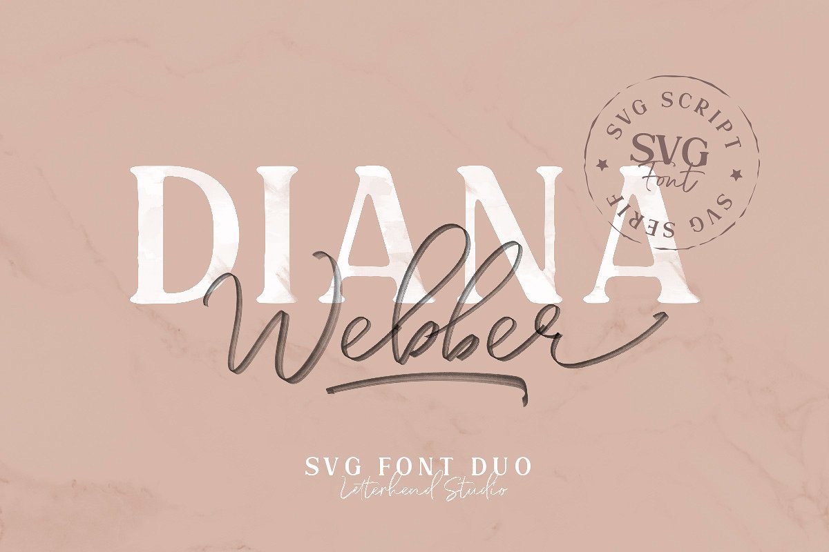 Diana Webber – SVG Font Duo插图