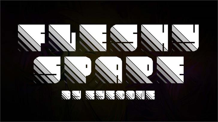 Fleshy Spare font插图