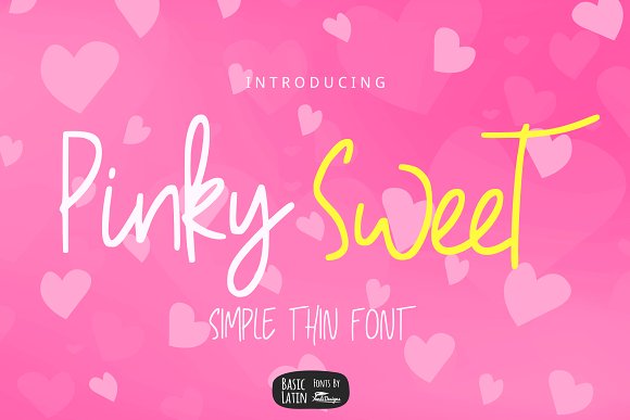 Pinky Sweet Cute Font插图