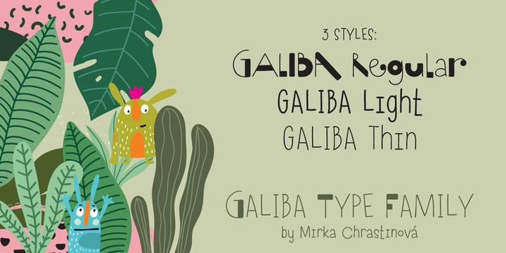 Galiba Font Family插图2