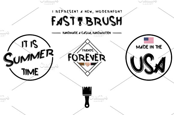 discount Brush Font Handmade插图4