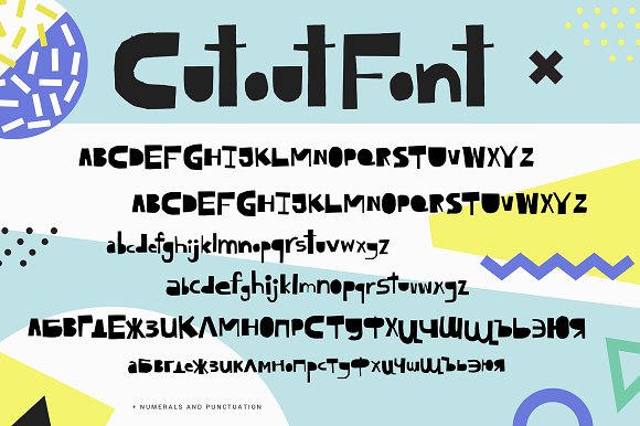 Cutout – bold uppercase font插图2