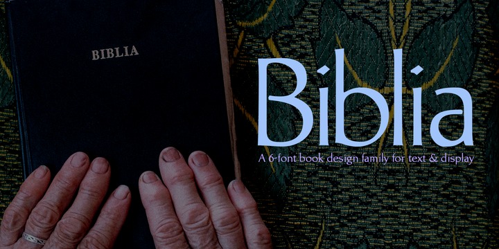 Biblia Font Family插图