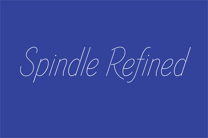 Spindle Refined font插图