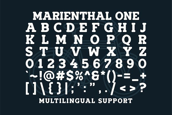 Marienthal Font Bundle + Extras!插图3
