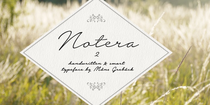 Notera 2 Font Family插图