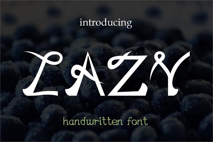 EP Lazy font插图
