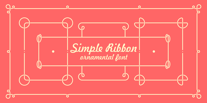 Simple Ribbon Font插图
