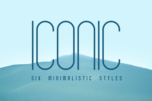 Iconic Font | 6 styles插图