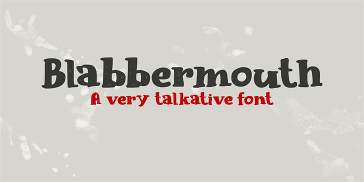 Blabbermouth DEMO font插图