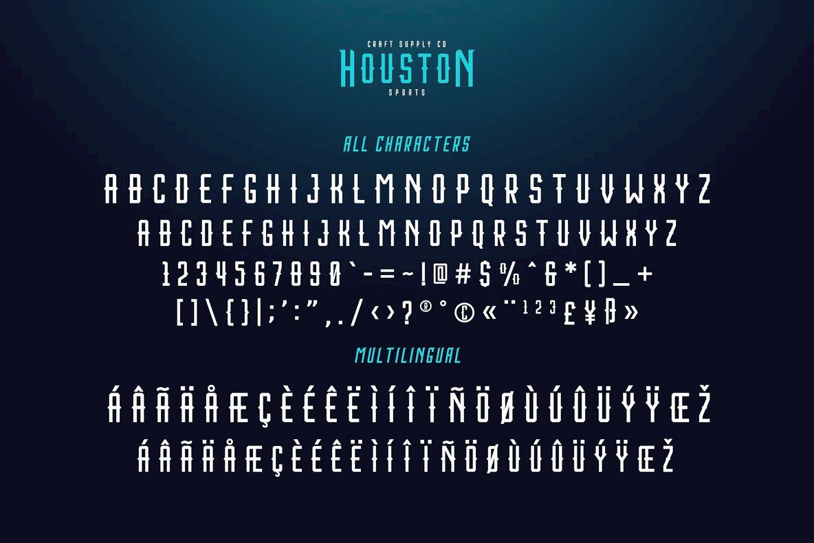 Houston Sports Font Family插图3