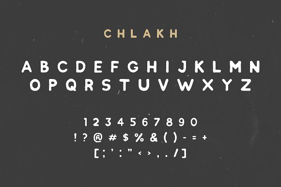 Chlakh – Hand Drawn Typeface插图3