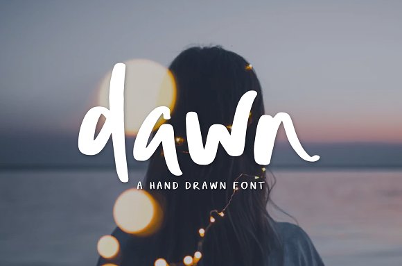 Dawn | Hand Drawn Font插图