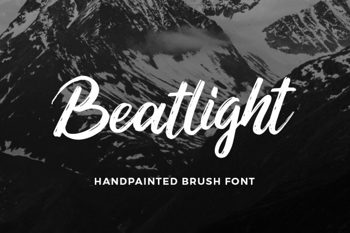 Beatlight Brush Font插图