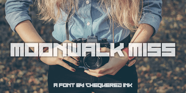 Moonwalk Miss font插图