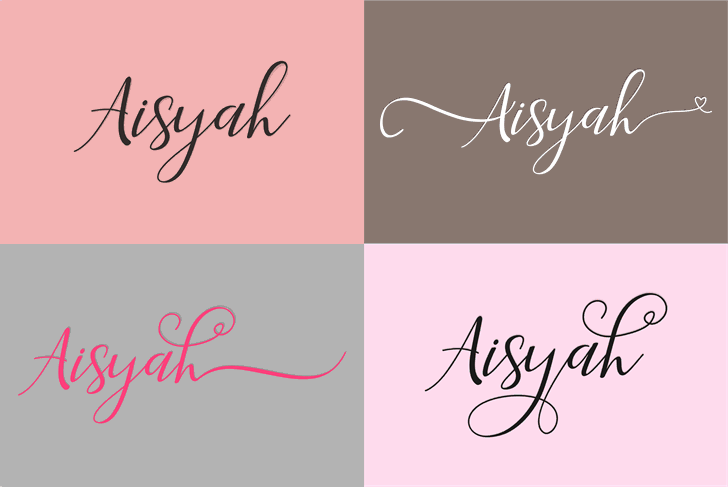 Aisyah font插图1