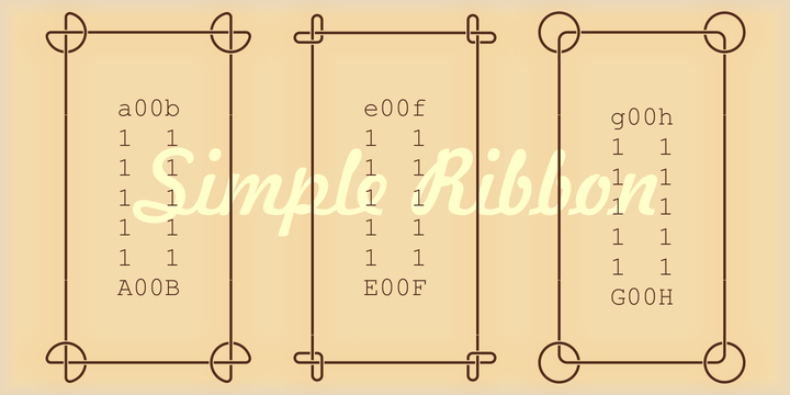 Simple Ribbon Font插图1