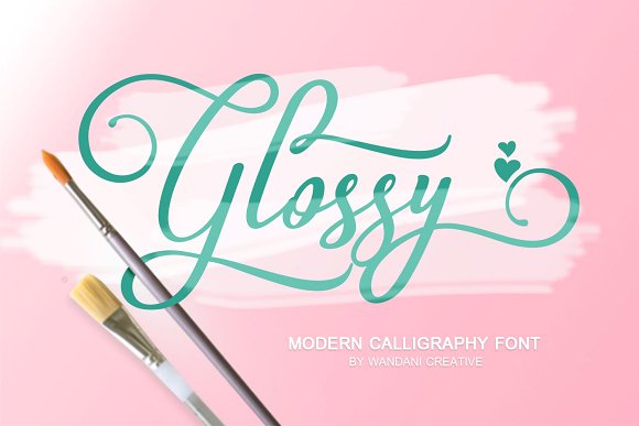 Glossy Font插图