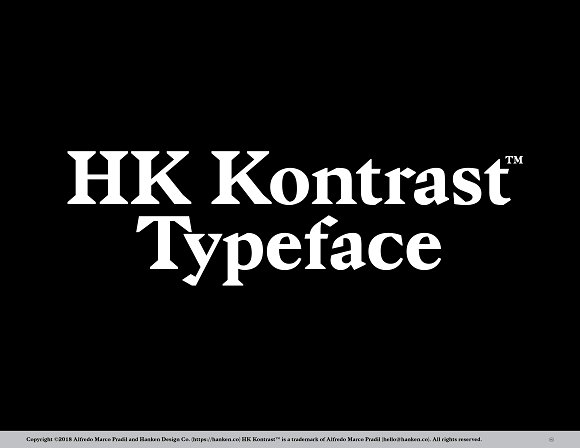 HK Kontrast Font插图
