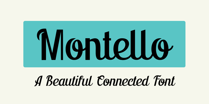 Montello DEMO font插图