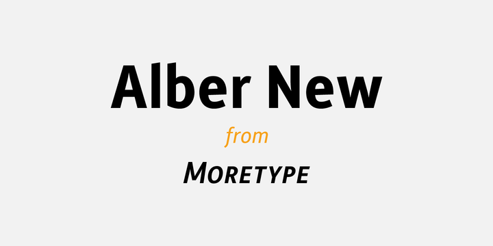 Alber New Font Family插图