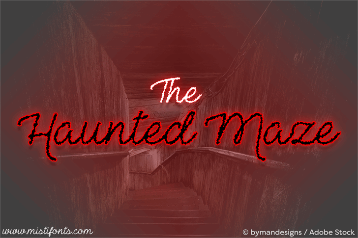 The Haunted Maze font插图