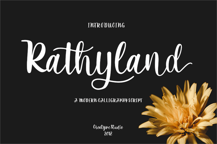 Rathyland font插图