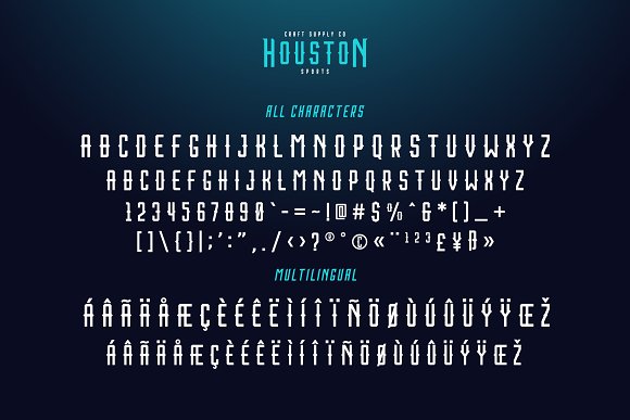 Houston Sports Font Family插图2