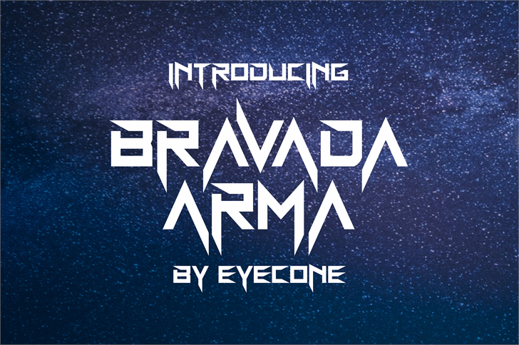 BravAda Arma font插图