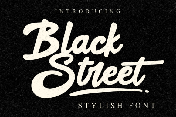 Black Street Font插图