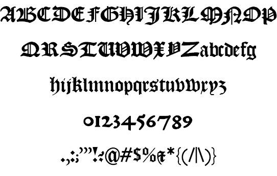 KJV1611 font插图1