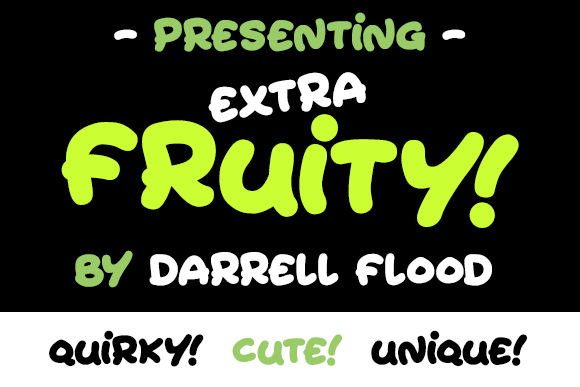 Extra Fruity font插图