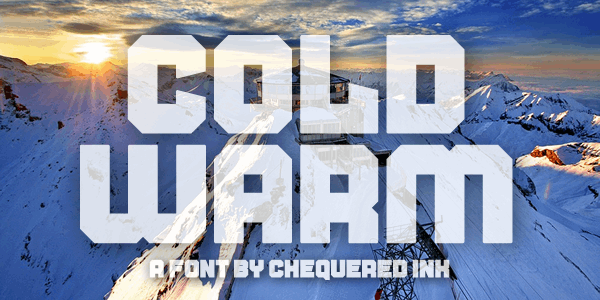Cold Warm font插图
