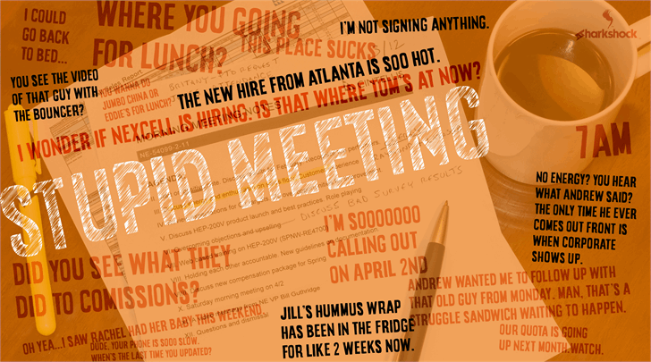 Stupid Meeting font插图3