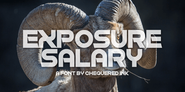 Exposure Salary font插图
