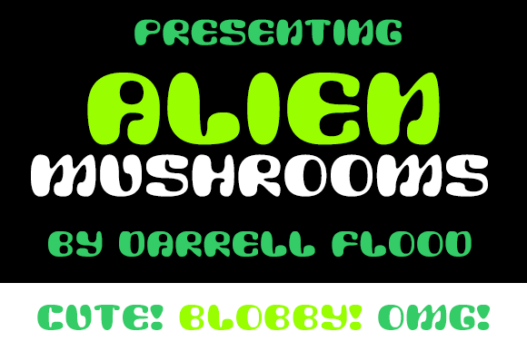 Alien Mushrooms font插图